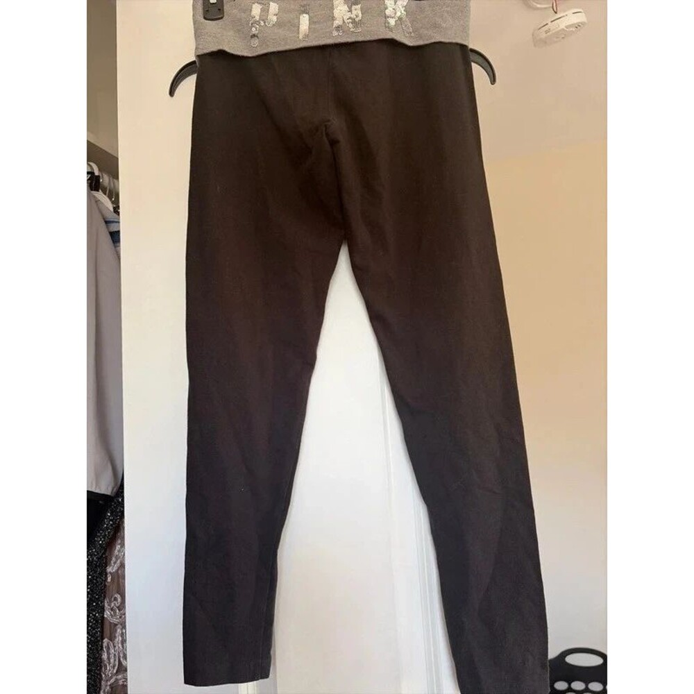 Y2K PINK Victoria’s Secret Foldover Leggings  S/p Sequin Crop Yoga Pants read